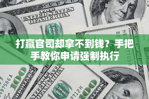 武汉打赢官司却拿不到钱？手把手教你申请强制执行