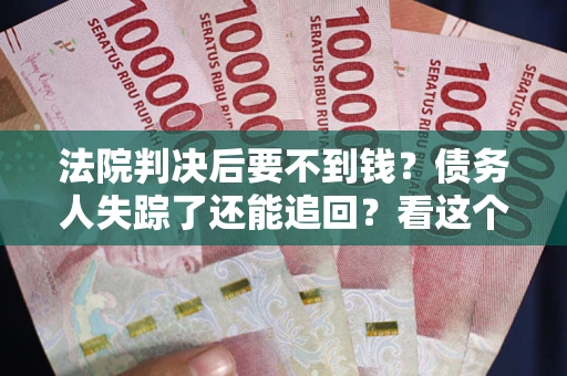武汉法院判决后要不到钱？债务人失踪了还能追回？看这个方法！