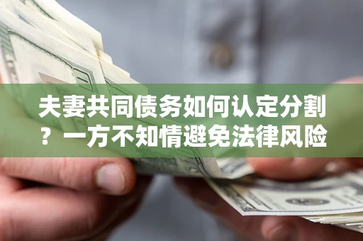 武汉夫妻共同债务如何认定分割？一方不知情避免法律风险必看！